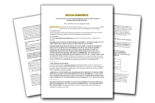 Event Space Rental Contract